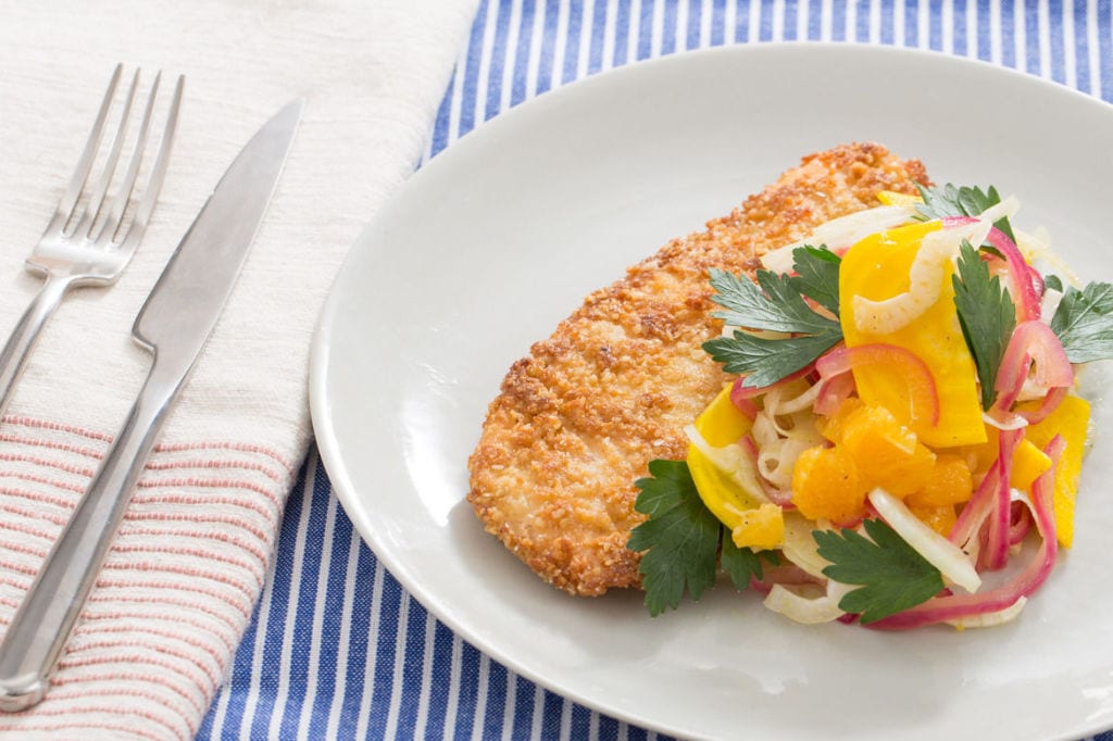 Blue Apron - Matzoh-Crusted Chicken